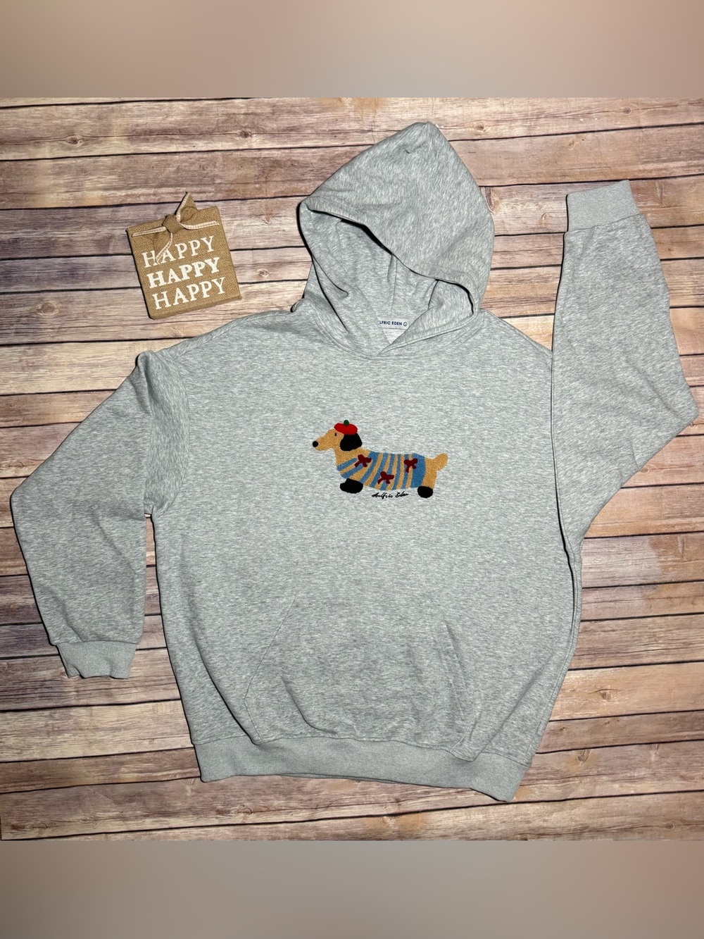 AELFRIC EDEN CARTOON DACHSHUND HOODIE size L
